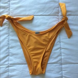 Aerie Mustard Hi-Leg Cheeky Bottoms